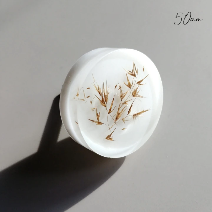 light white knobs with ears of grass 50mm.jpg