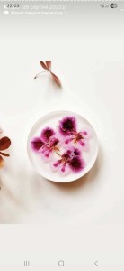 Knobs with geranium